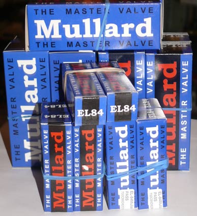 Mullard R.I. EL84 quad