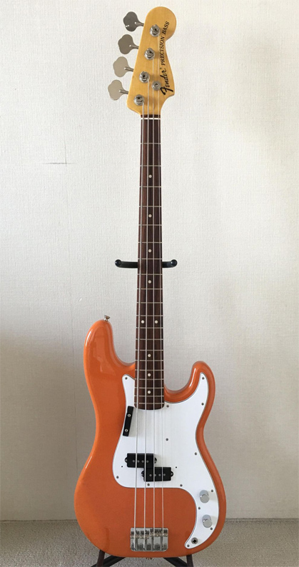 ~SOLD~Fender Japan C.I.J. "P" series `70 Precision Bass R.I.- Cu